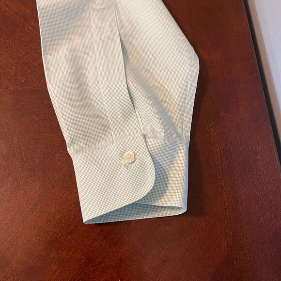 Brooks Brothers‎ Mens Slim Fit Non-Iron Button-Down Shirt 16 1/2 - 34 Green - Picture 11 of 16